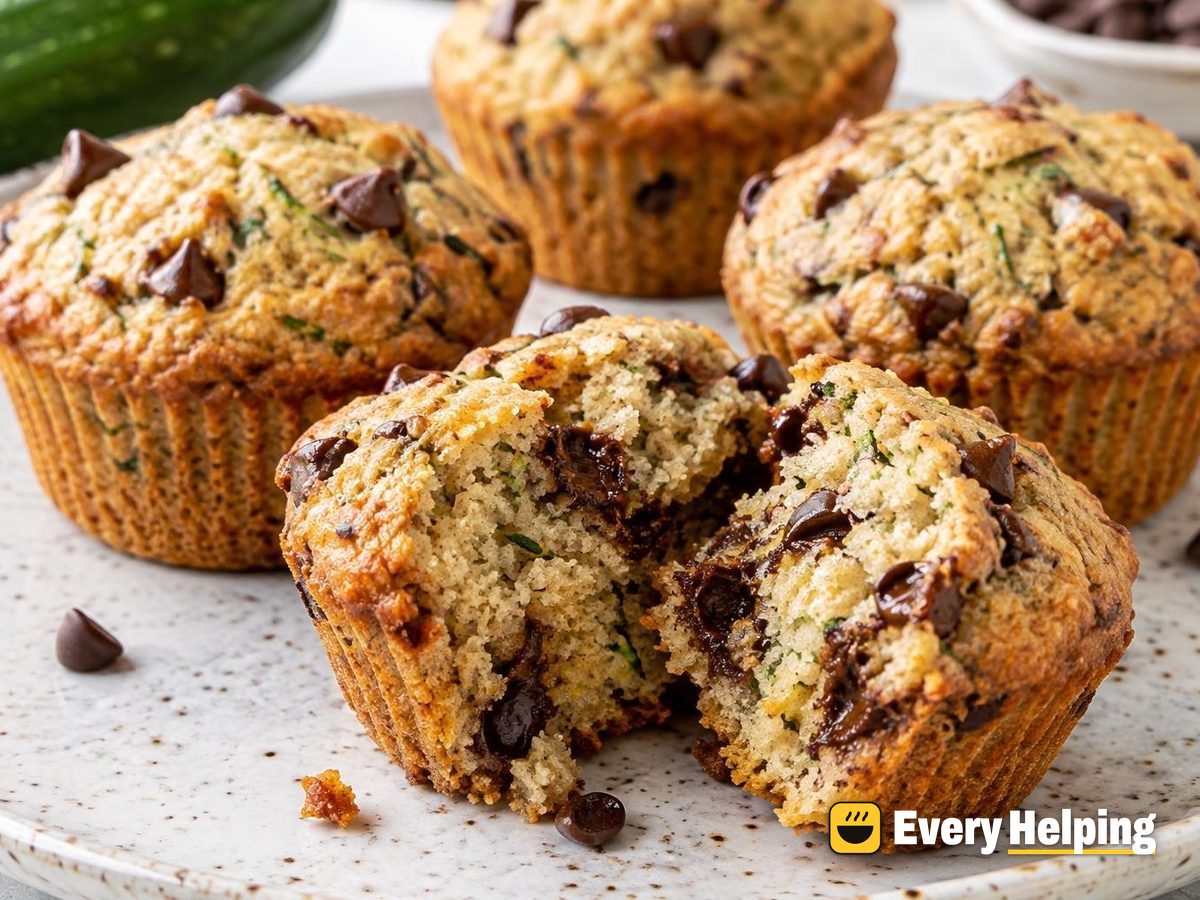 Zucchini Chocolate Chip Muffins