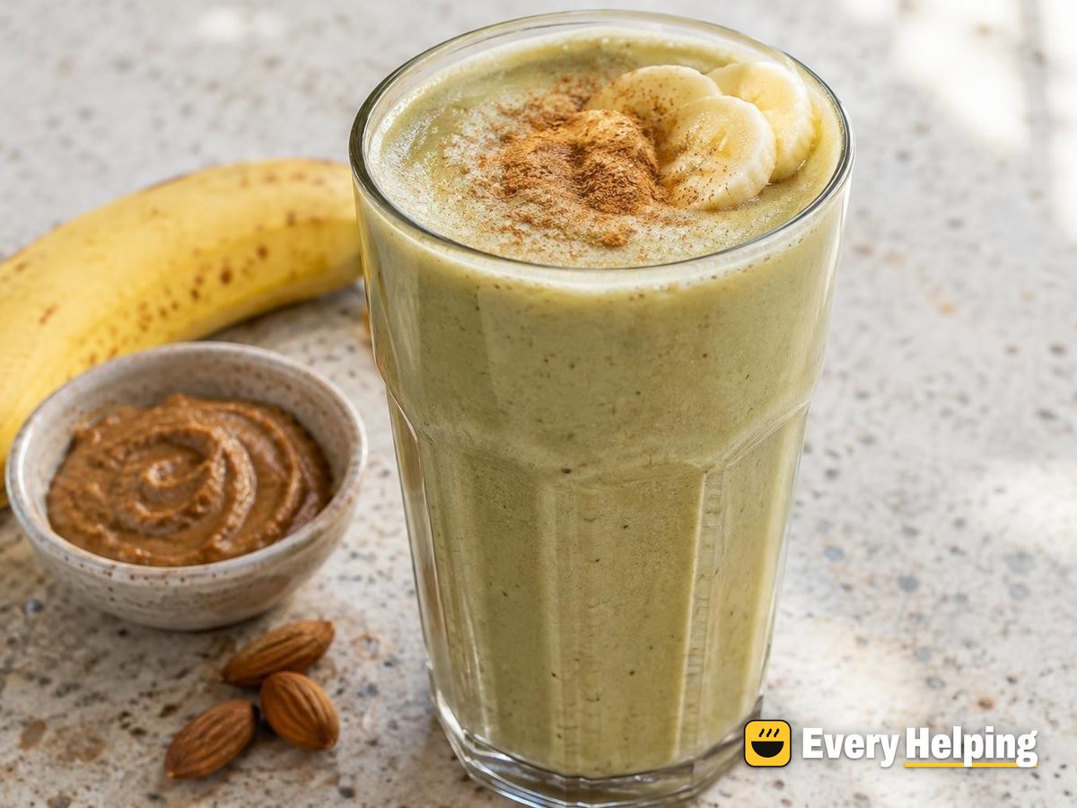 Banana Almond Vanilla Green Tea Latte