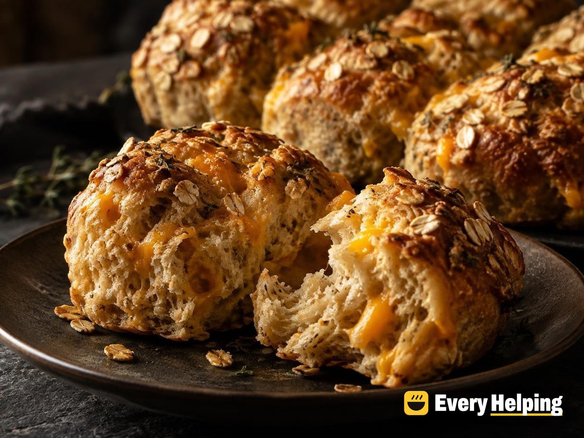 Maple Oat Porridge Cheddar Spelt Rolls