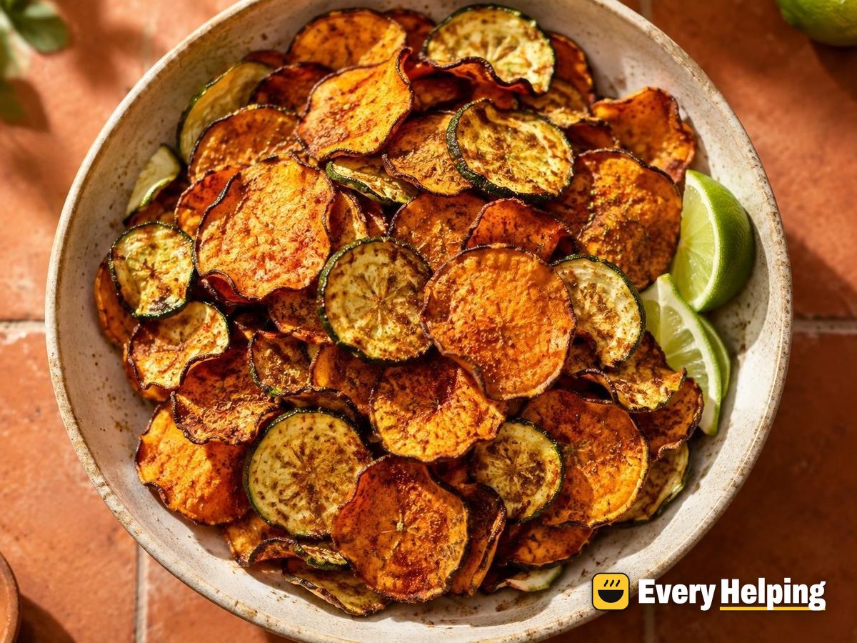 Cumin Lime Sweet Potato and Zucchini Chips
