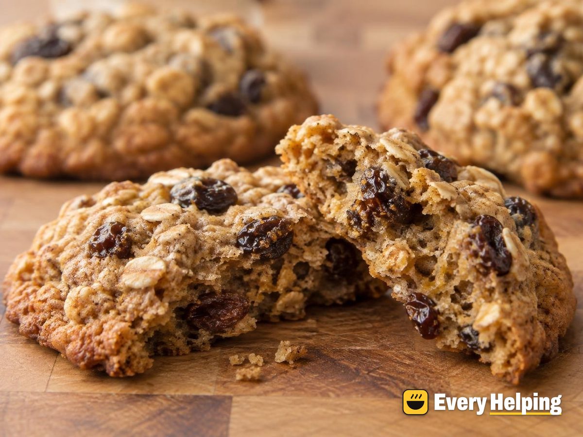 Chewy Chai-Spiced Oatmeal Raisin Cookies