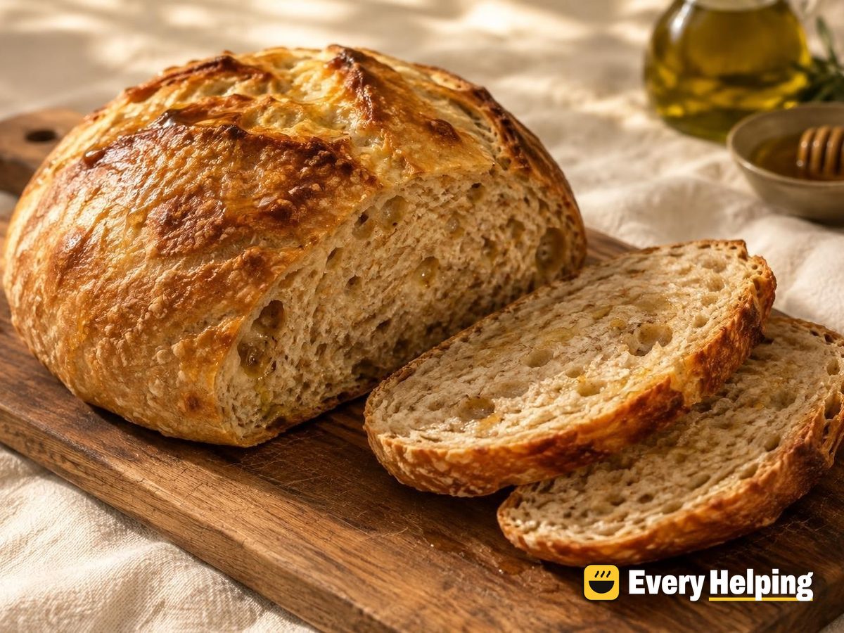 Soft Olive Oil Spelt Sourdough Boule