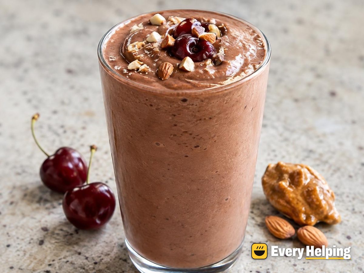 Thick Chocolate Cherry Almond Protein Shake