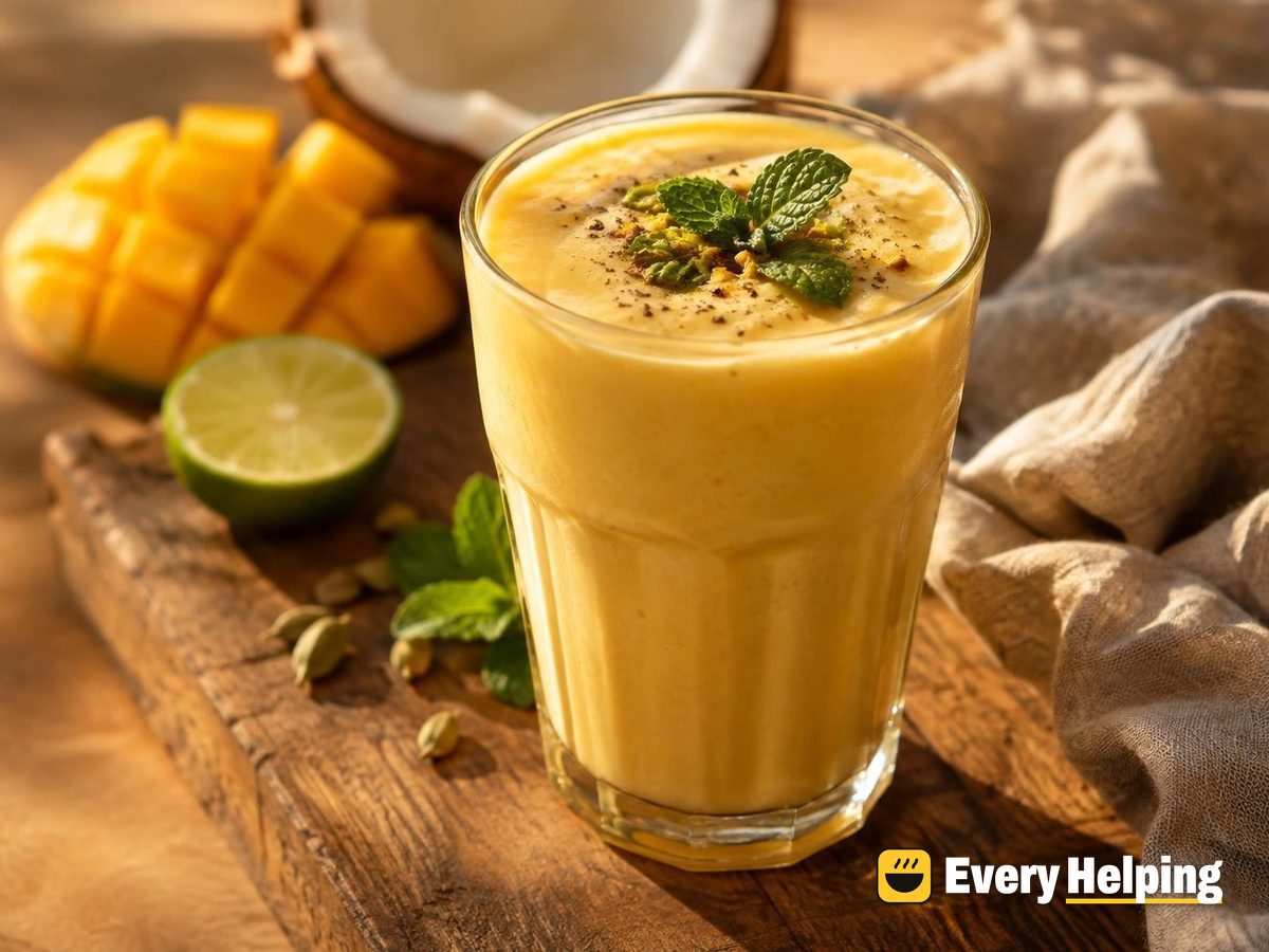 Mango Cardamom Coconut Lassi Cooler
