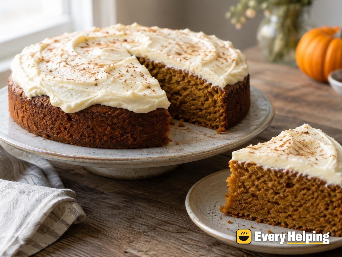 Spiced Pumpkin Snack Cake with Cream Cheese Frosting