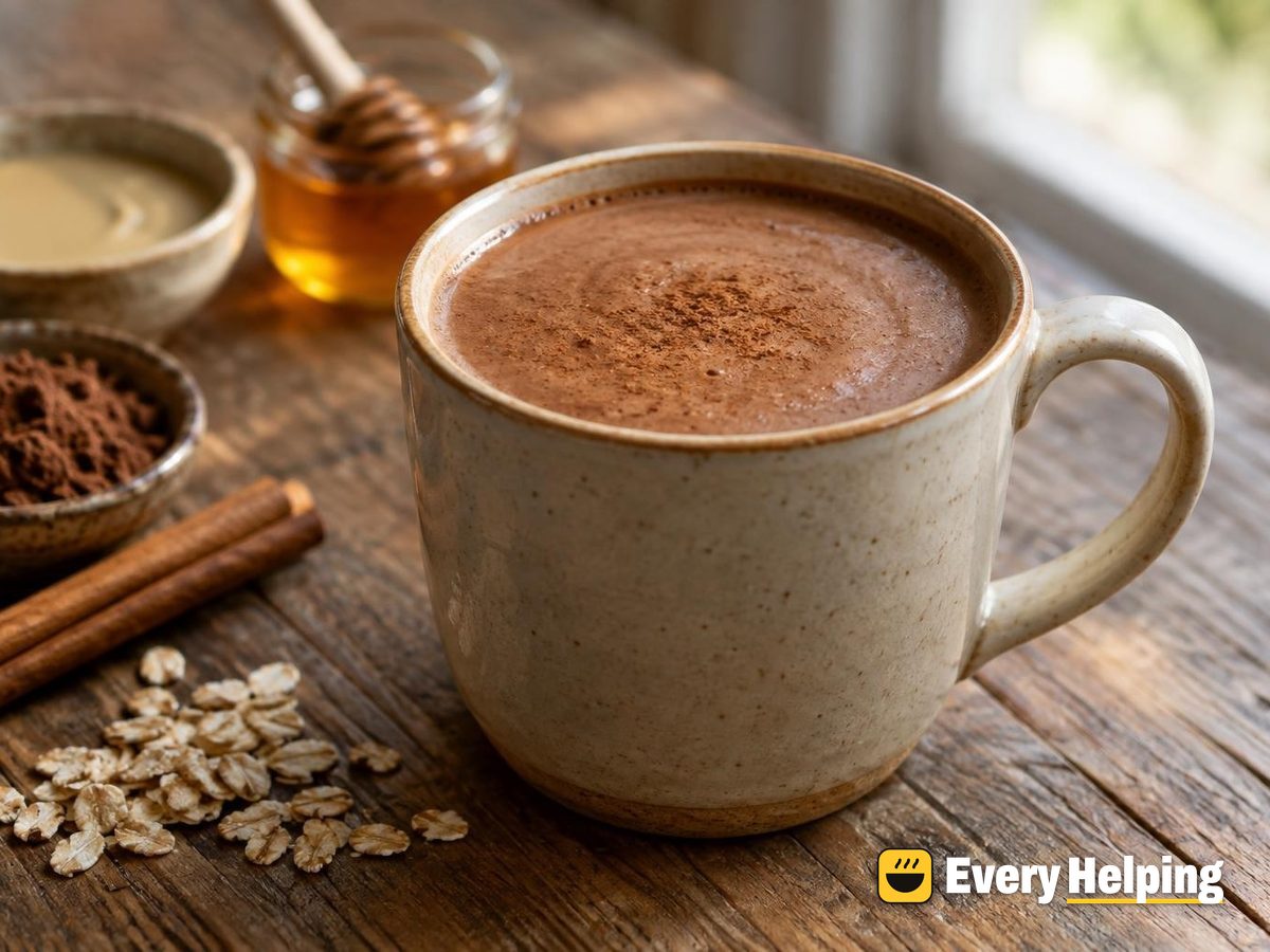 Honey Tahini Cinnamon Cocoa with Oat Milk
