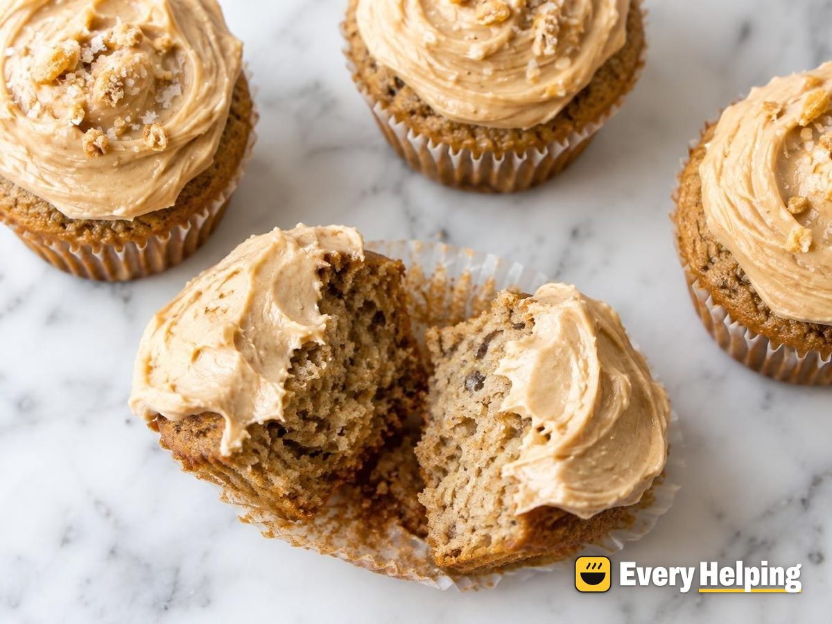 Banana Cupcakes with Peanut Butter Frosting