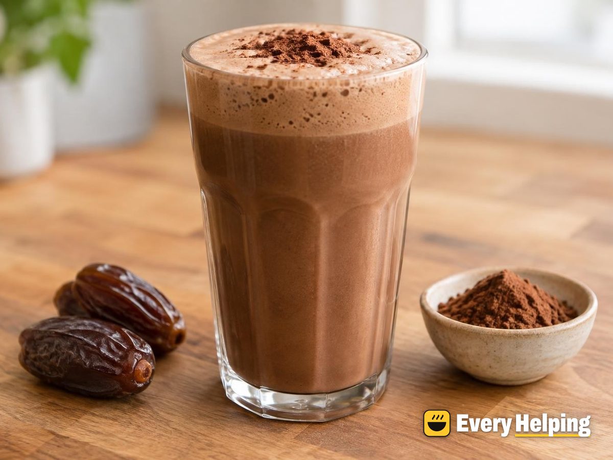 Frothy Date Mocha with Fresh Oat Milk
