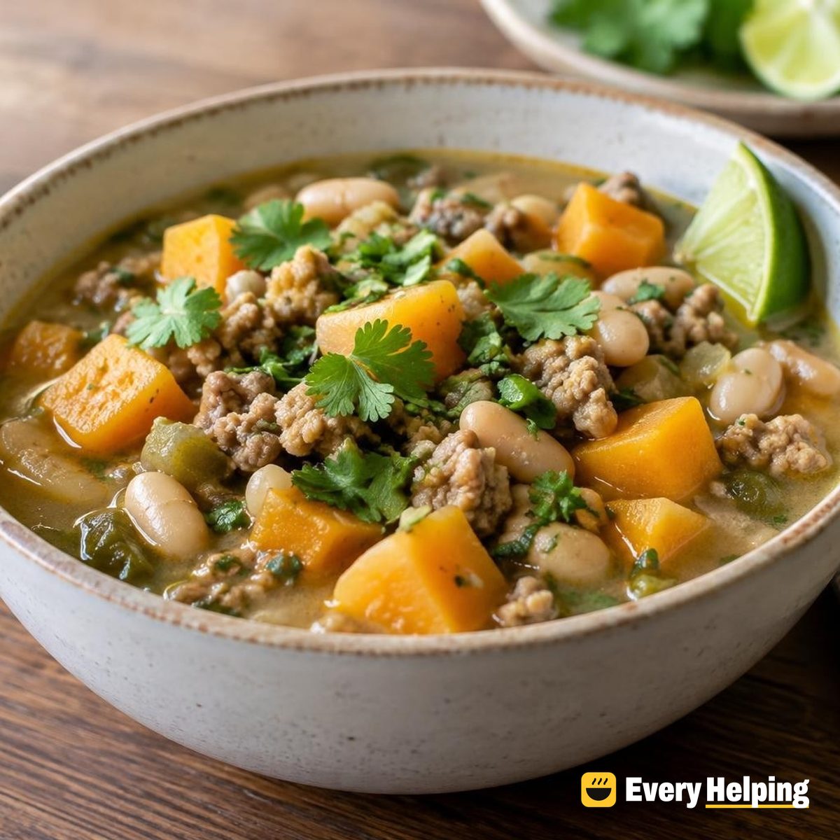 Green Chile Turkey Chili with Butternut