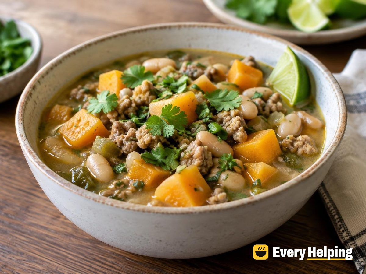 Green Chile Turkey Chili with Butternut