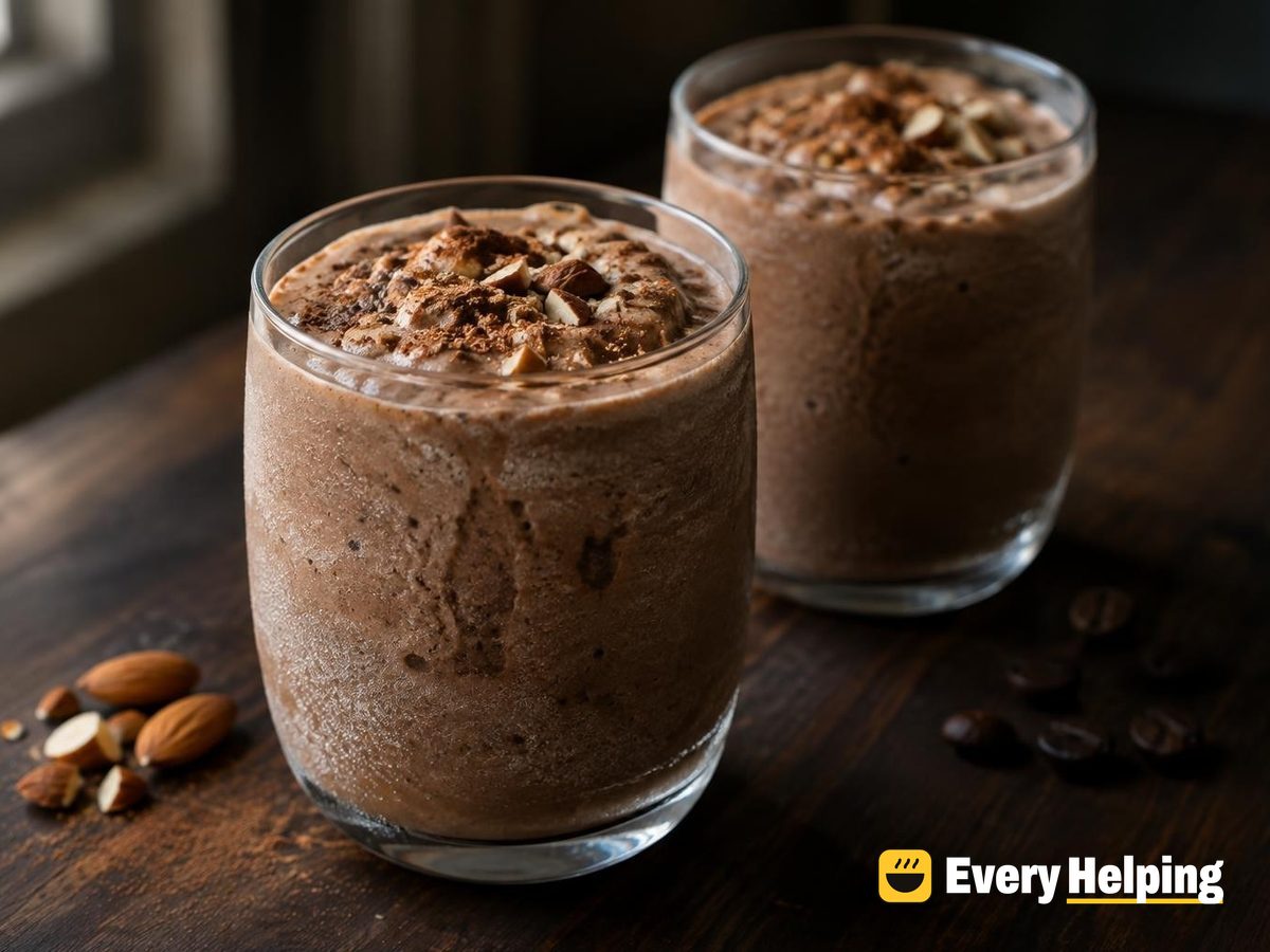 Frozen Coffee Cube Almond Mocha Shake
