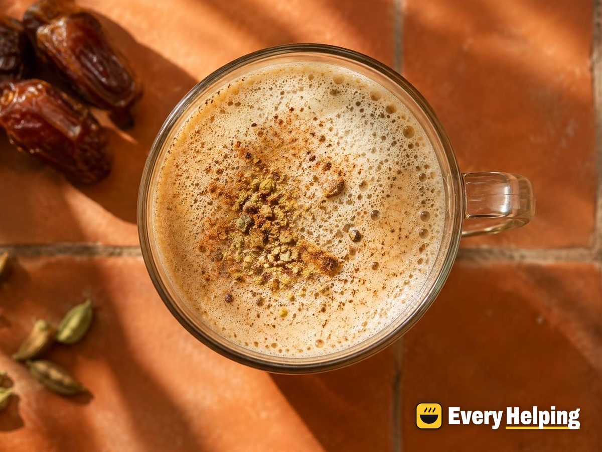 Cardamom Date Coffee Almond Latte