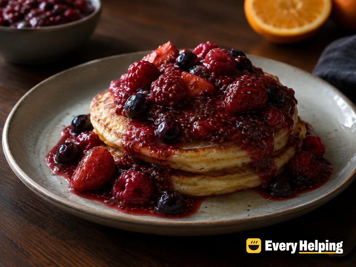 Maple Orange Vanilla Berry Compote with Chia