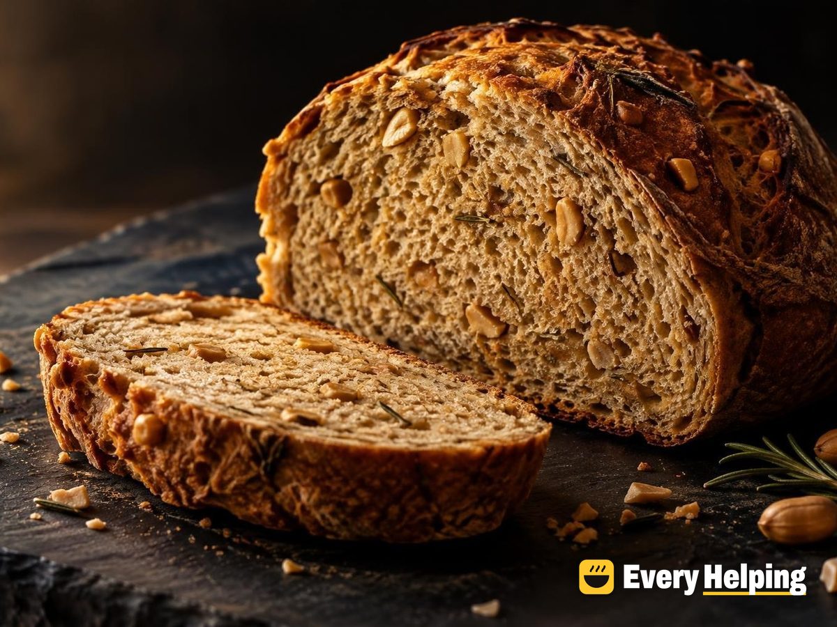 Soft Rosemary Peanut Spelt Boule