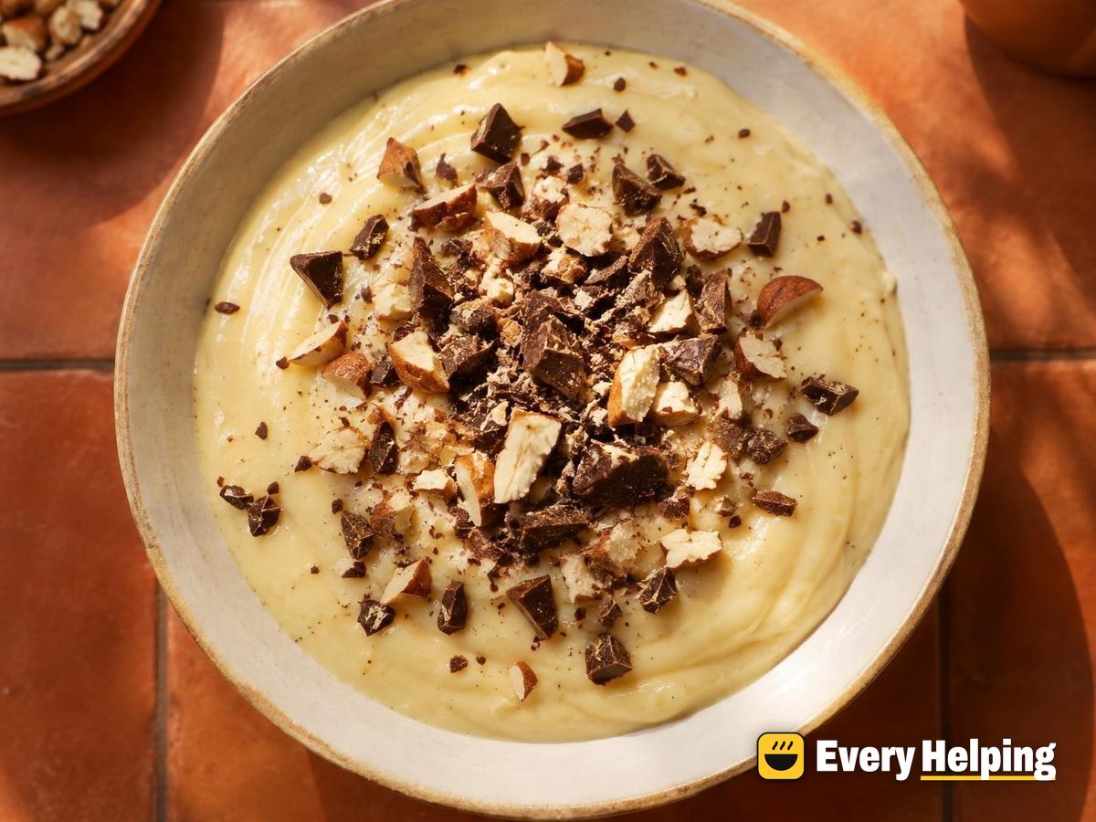 Maple Cardamom Vanilla Pudding with Chopped Chocolate