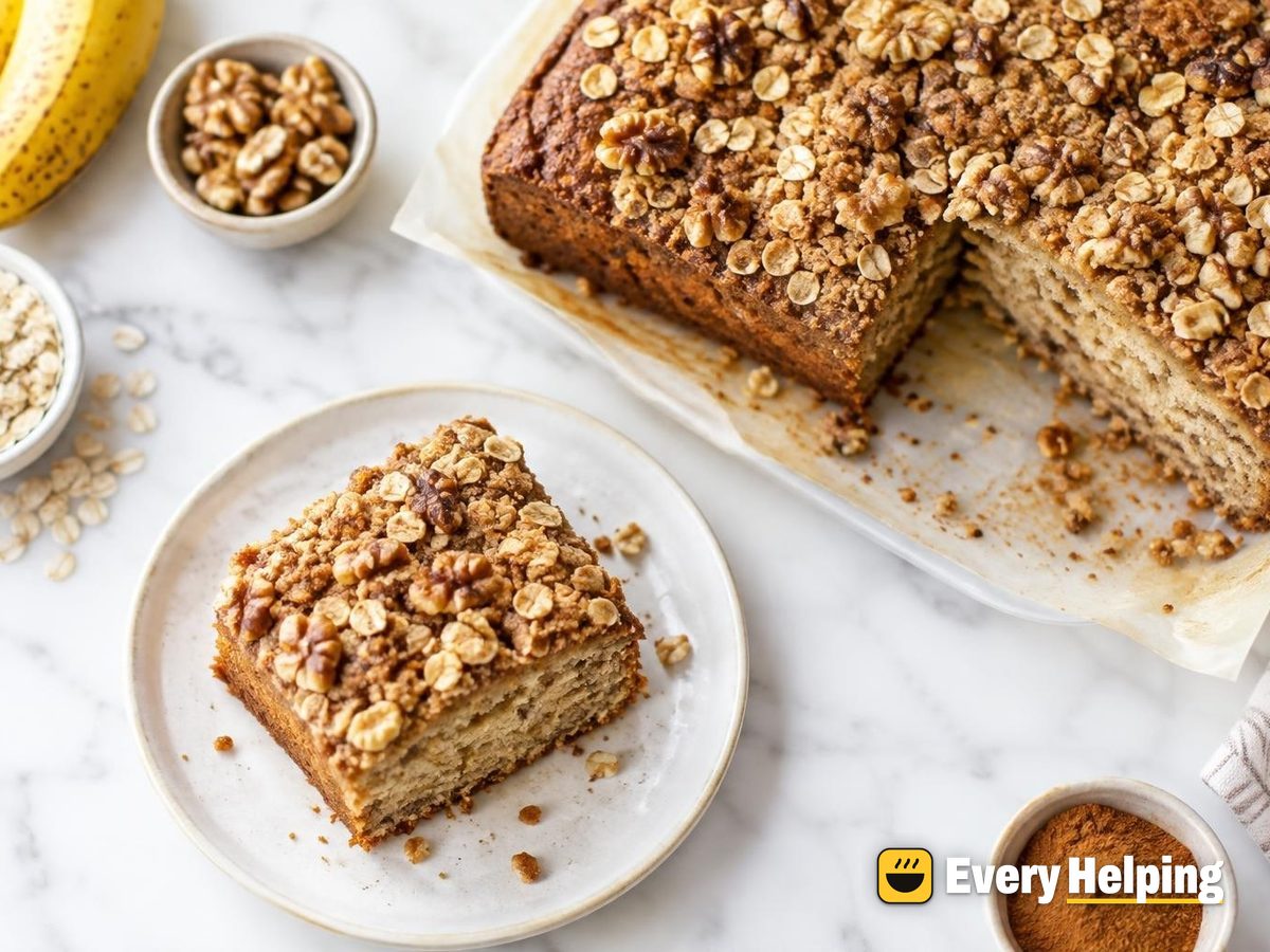 Banana Snack Cake with Brown Sugar Crumble