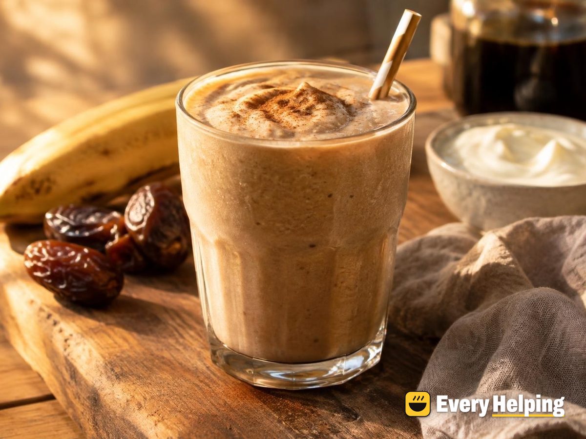 Banana Date Caramel Cold Brew Shake