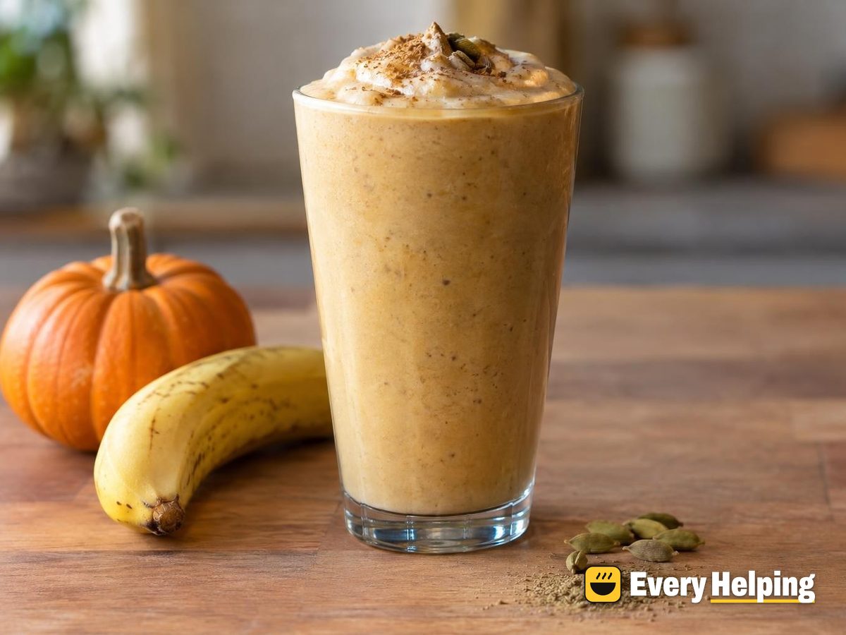 Frosty Pumpkin-Banana Masala Chai Shake
