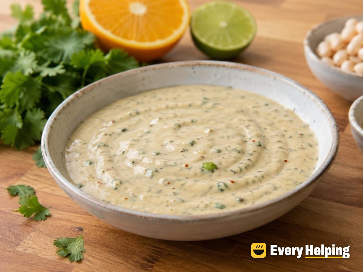 Creamy White Bean Orange-Lime Tahini Dressing