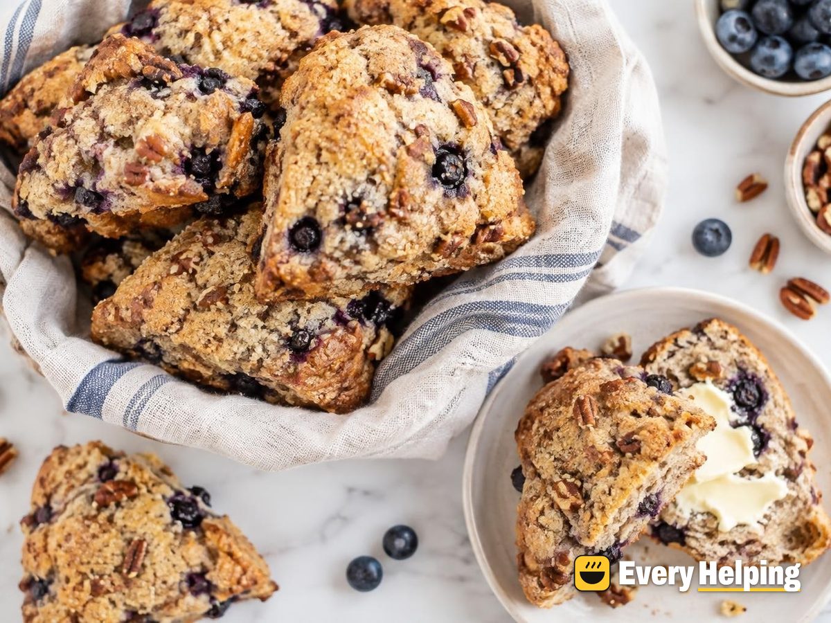 Blueberry Brown Butter Pecan Scones