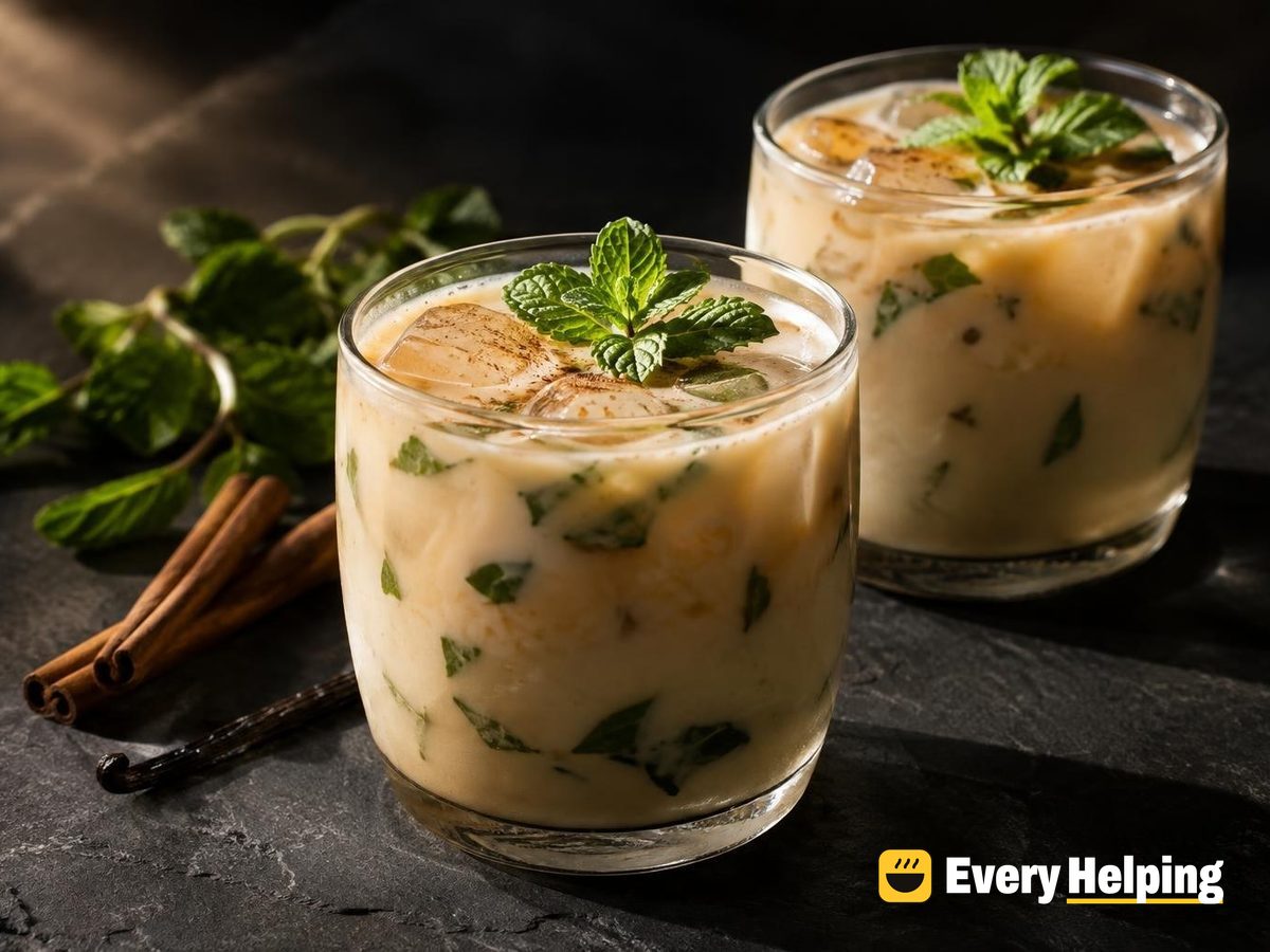 Iced Vanilla Mint Coconut Herbal Tea