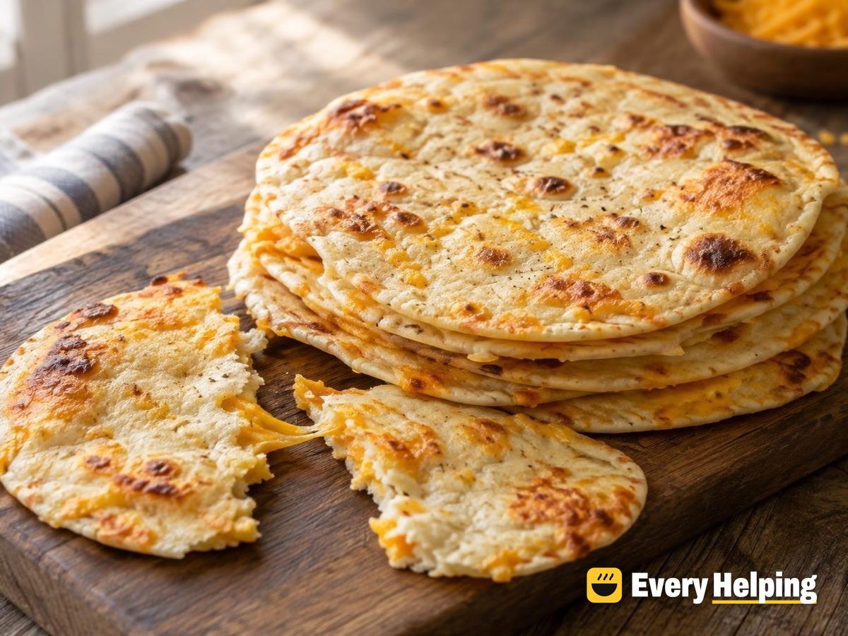 Cheddar Flour Tortillas