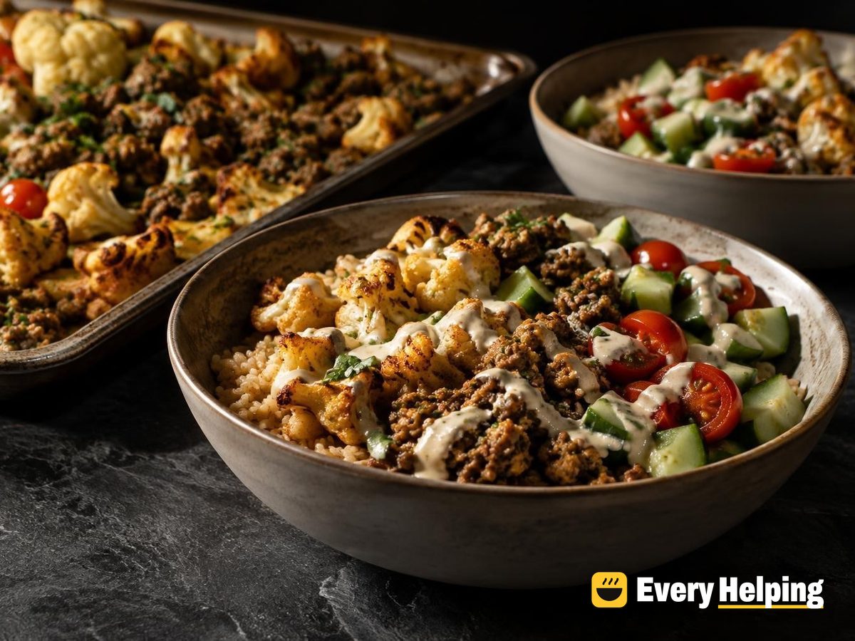 Spiced Turkey Kofta Bowls with Lemon Tahini