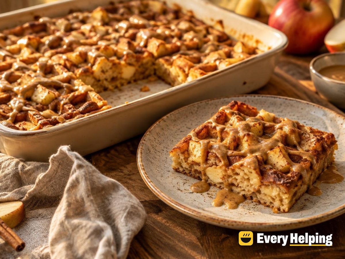 Sheet-Pan Cinnamon Cottage Cheese Apple Waffles