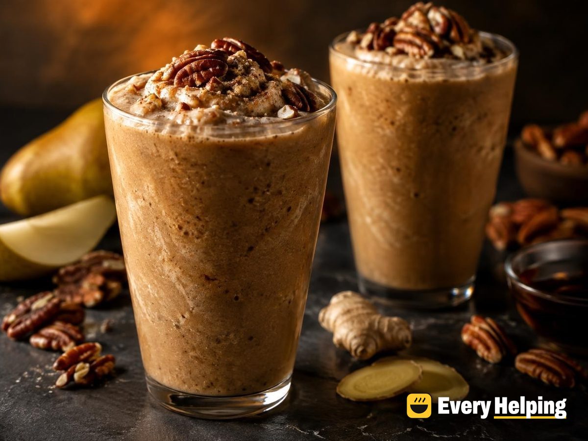 Gingerbread Pear Pecan Coffee Frappé