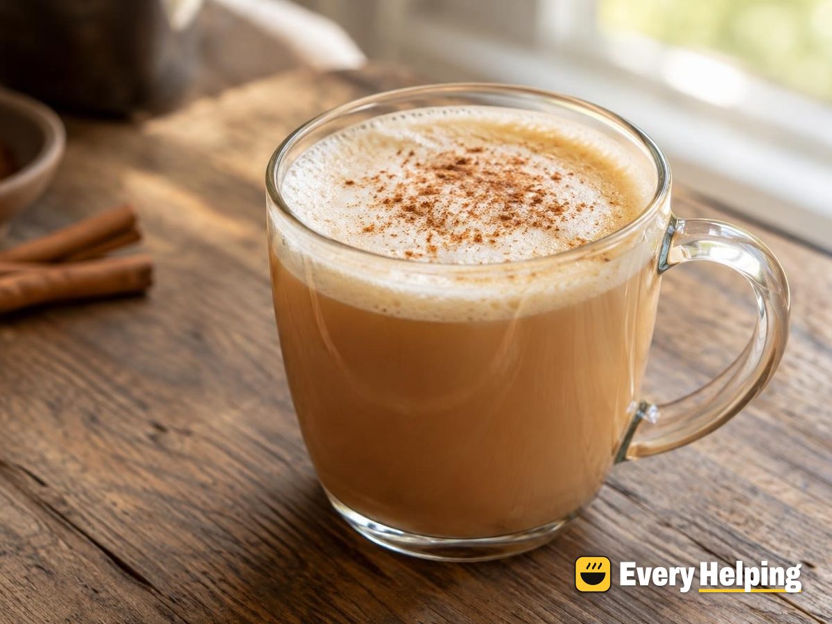 Cinnamon Vanilla Black Tea Latte with Honey