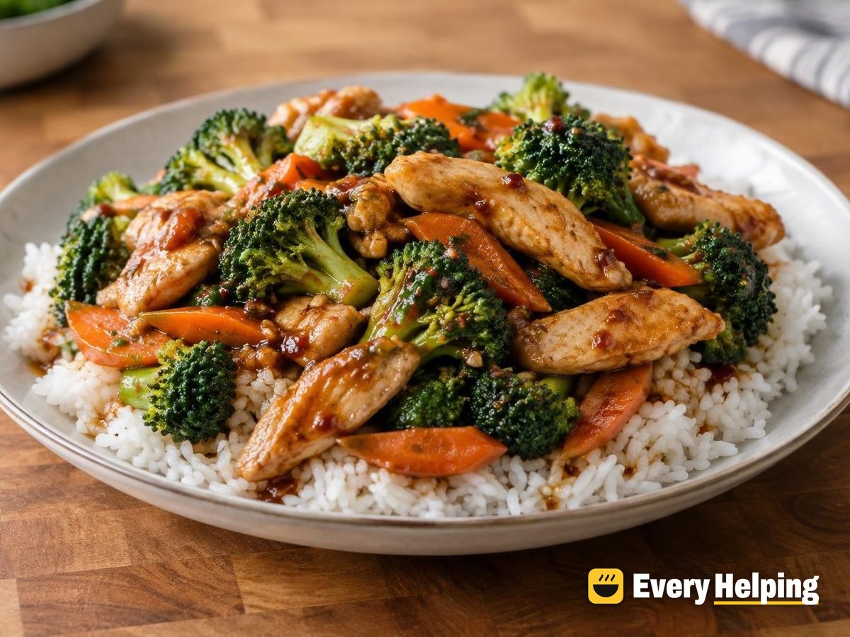 Chili Garlic Turkey with Broccoli and Jasmine-Style Rice