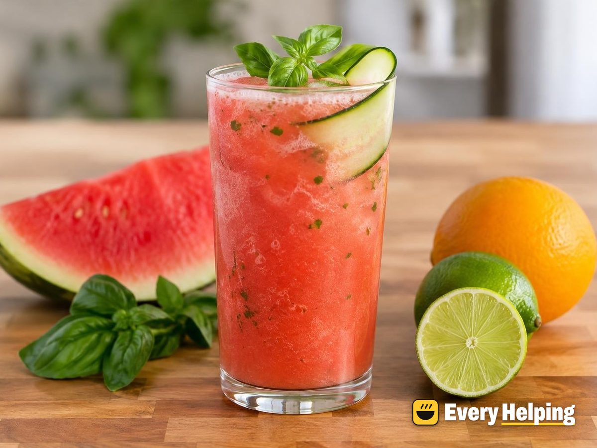 Watermelon Lime Basil Citrus Cooler
