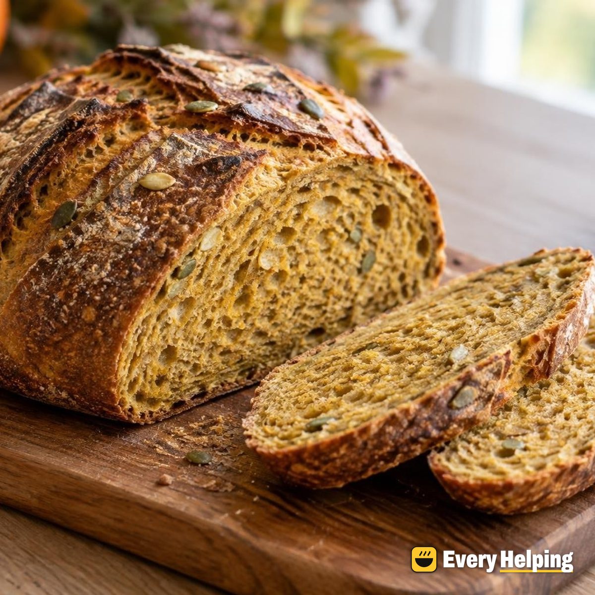 Whole Wheat Pumpkin Maple Sourdough Boule