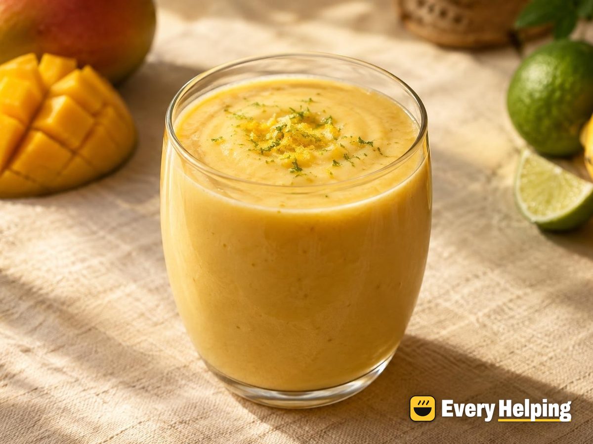 Creamy Coconut Mango Vanilla Lassi
