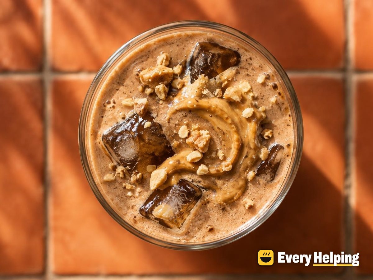 Peanut Butter Mocha Overnight-Oat Shake