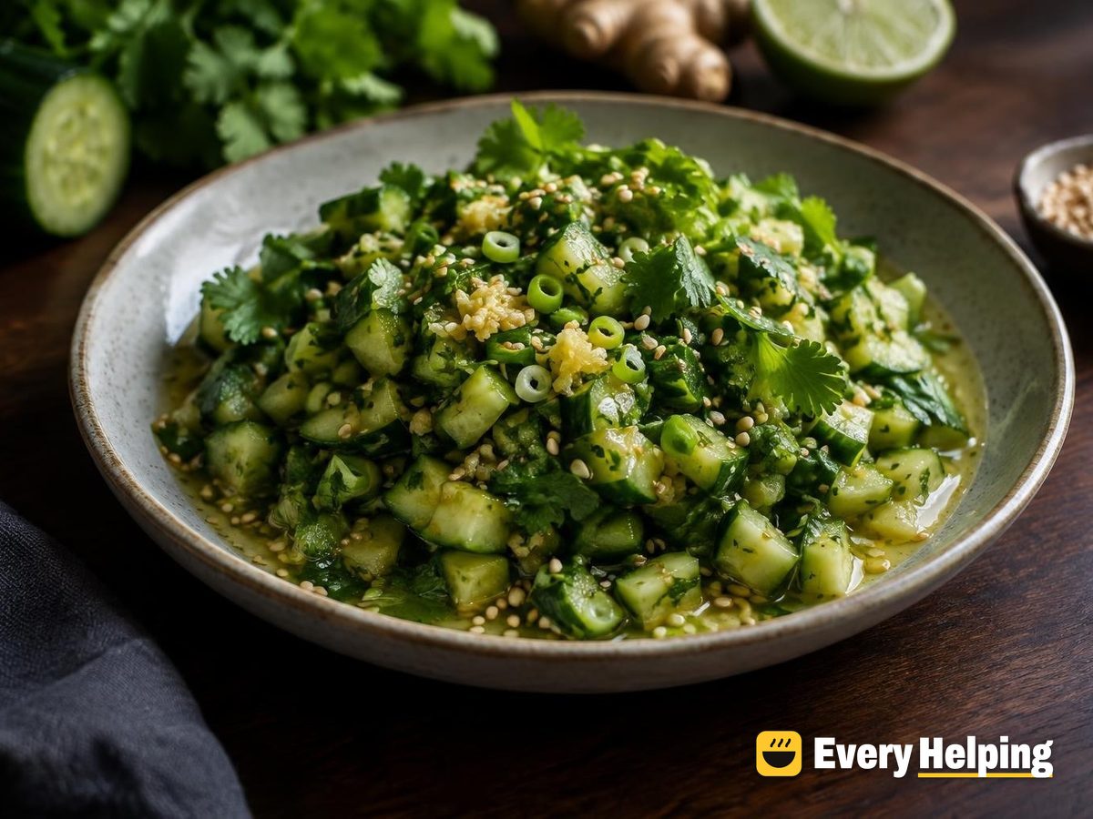 Cucumber Ginger Lime Cilantro Vinaigrette