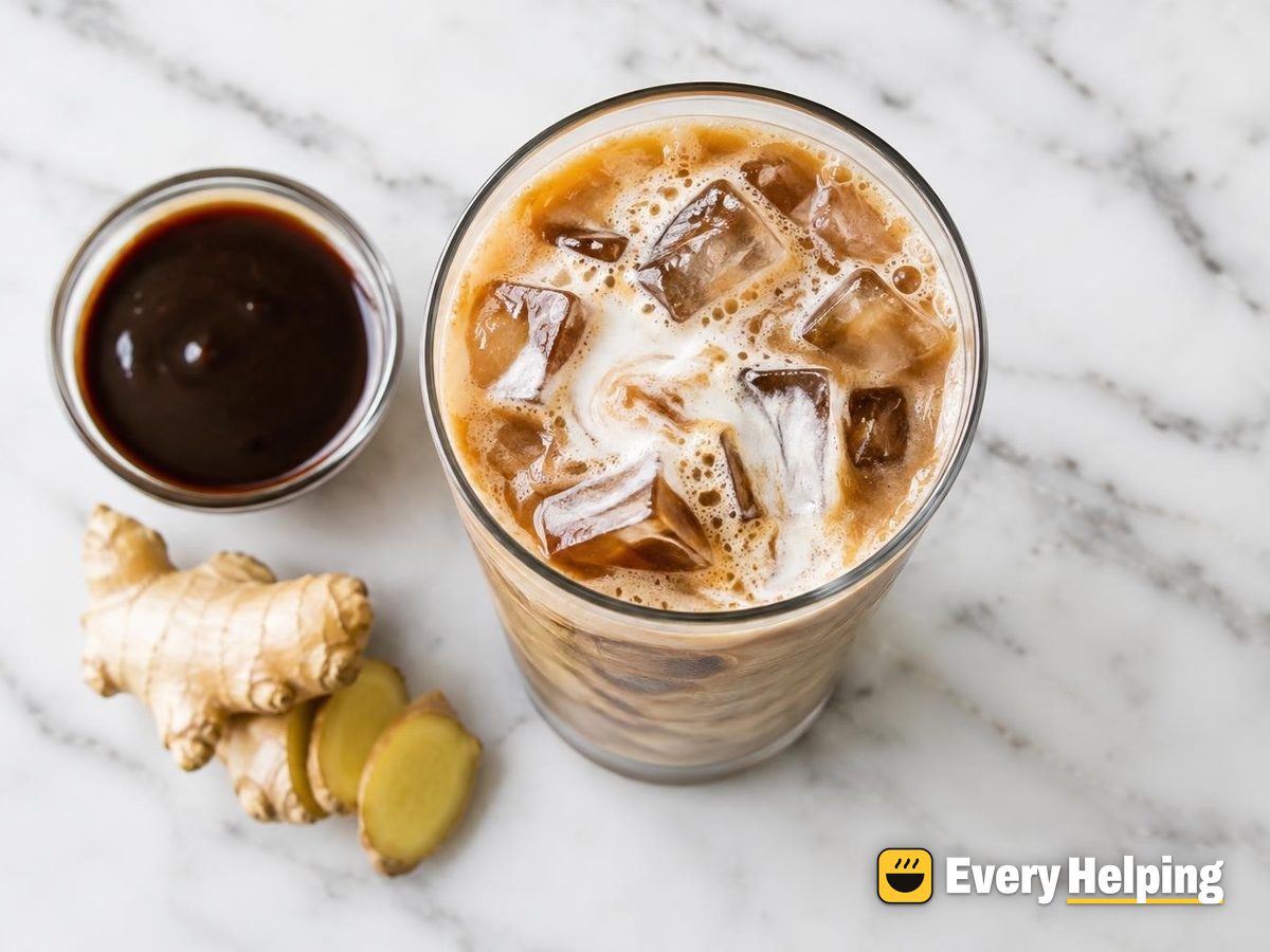 Gingerbread Molasses Cold Brew with Almond Milk