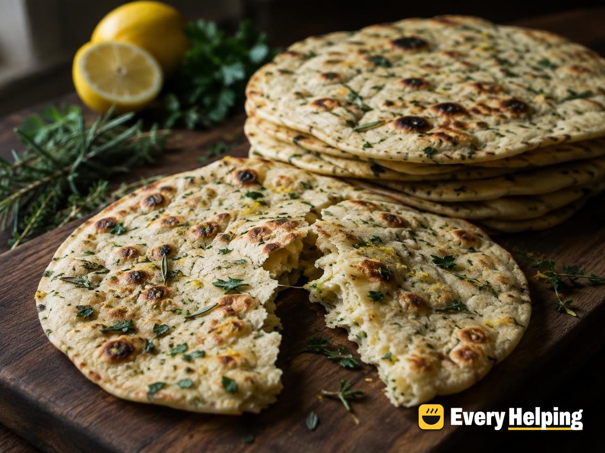 Rosemary Thyme Flour Tortillas with Lemon