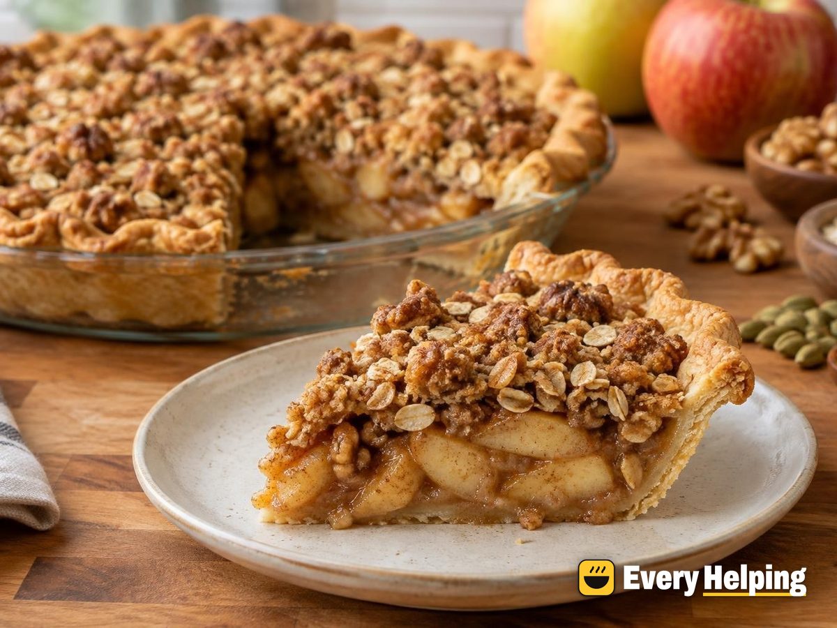 Cardamom Apple Walnut Crumble Pies