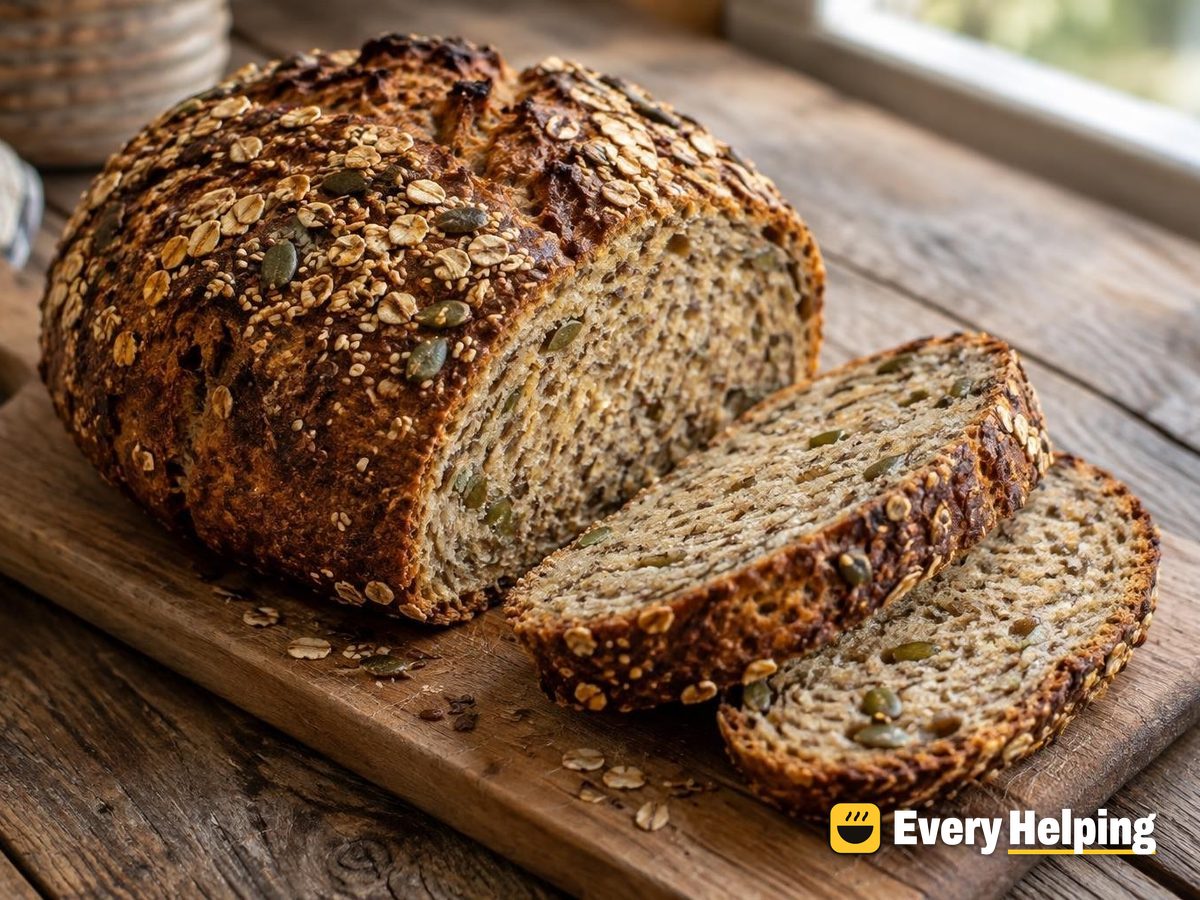 Oat Porridge Rye Sourdough with Pumpkin Seeds