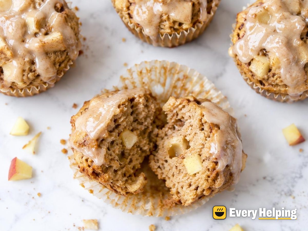 Apple Cupcakes with Brown Butter Glaze