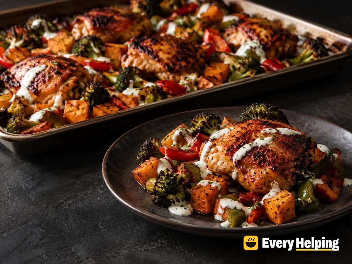 Smoky Paprika Chicken Thighs with Sweet Potatoes