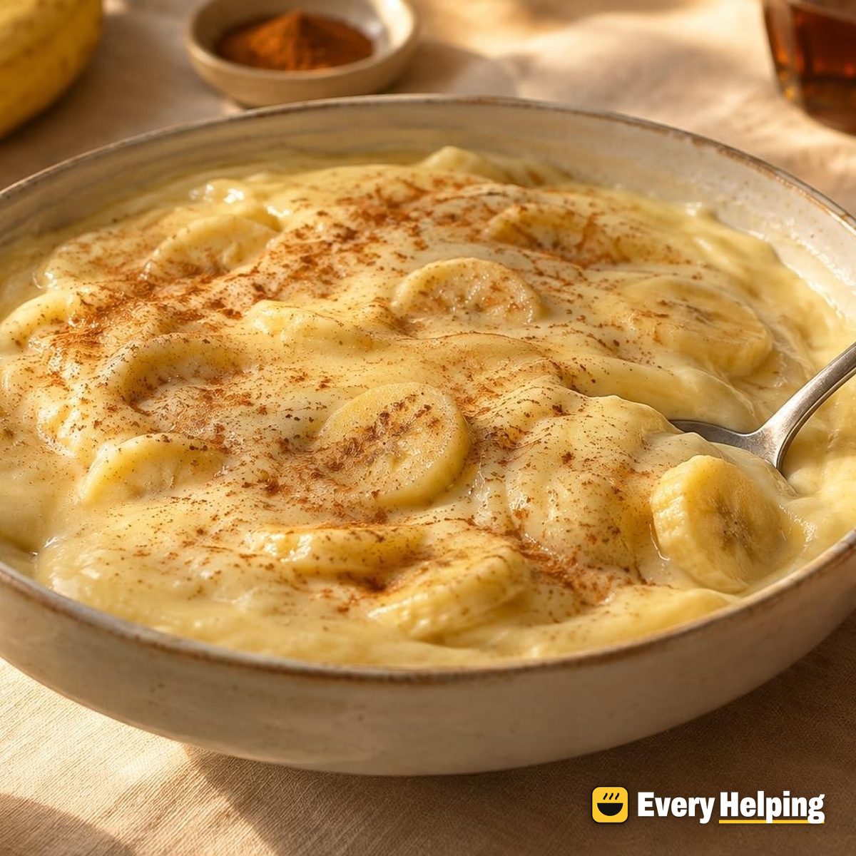 Maple Vanilla Banana Cornstarch Pudding