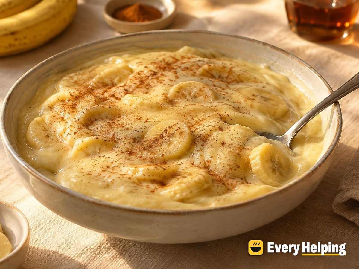 Maple Vanilla Banana Cornstarch Pudding
