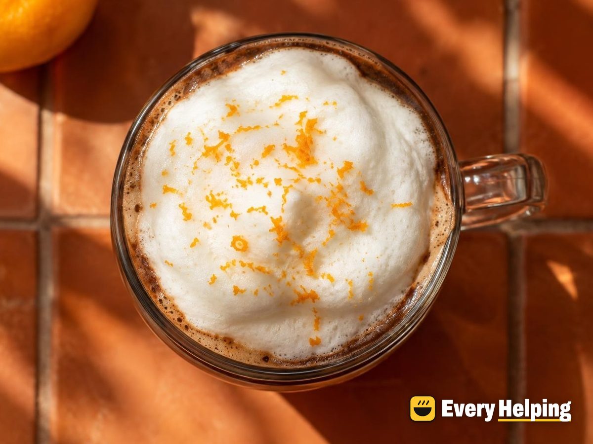 Orange-Kissed Dark Mocha Cappuccino