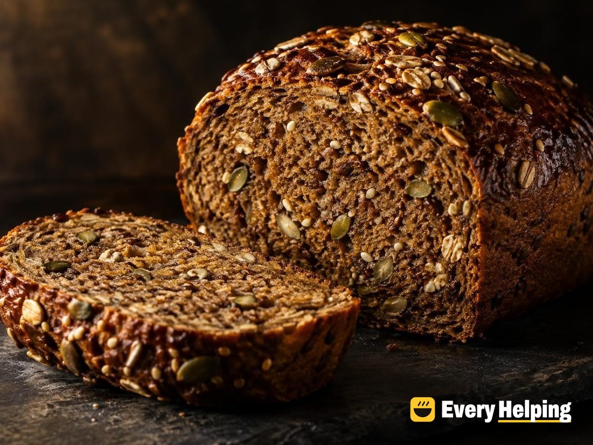 Soft Molasses Rye Batard with Seed Soaker