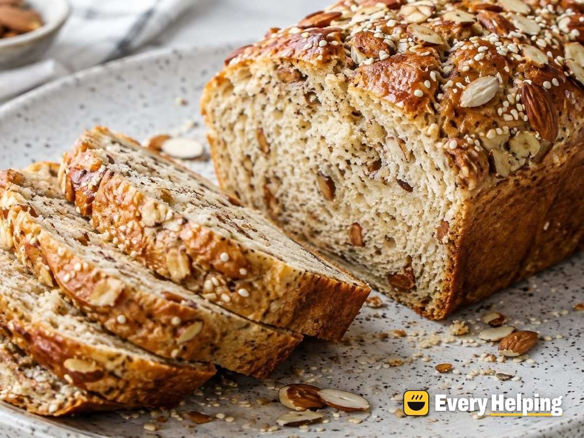 Toasted Almond Garlic Butter Pan Loaf