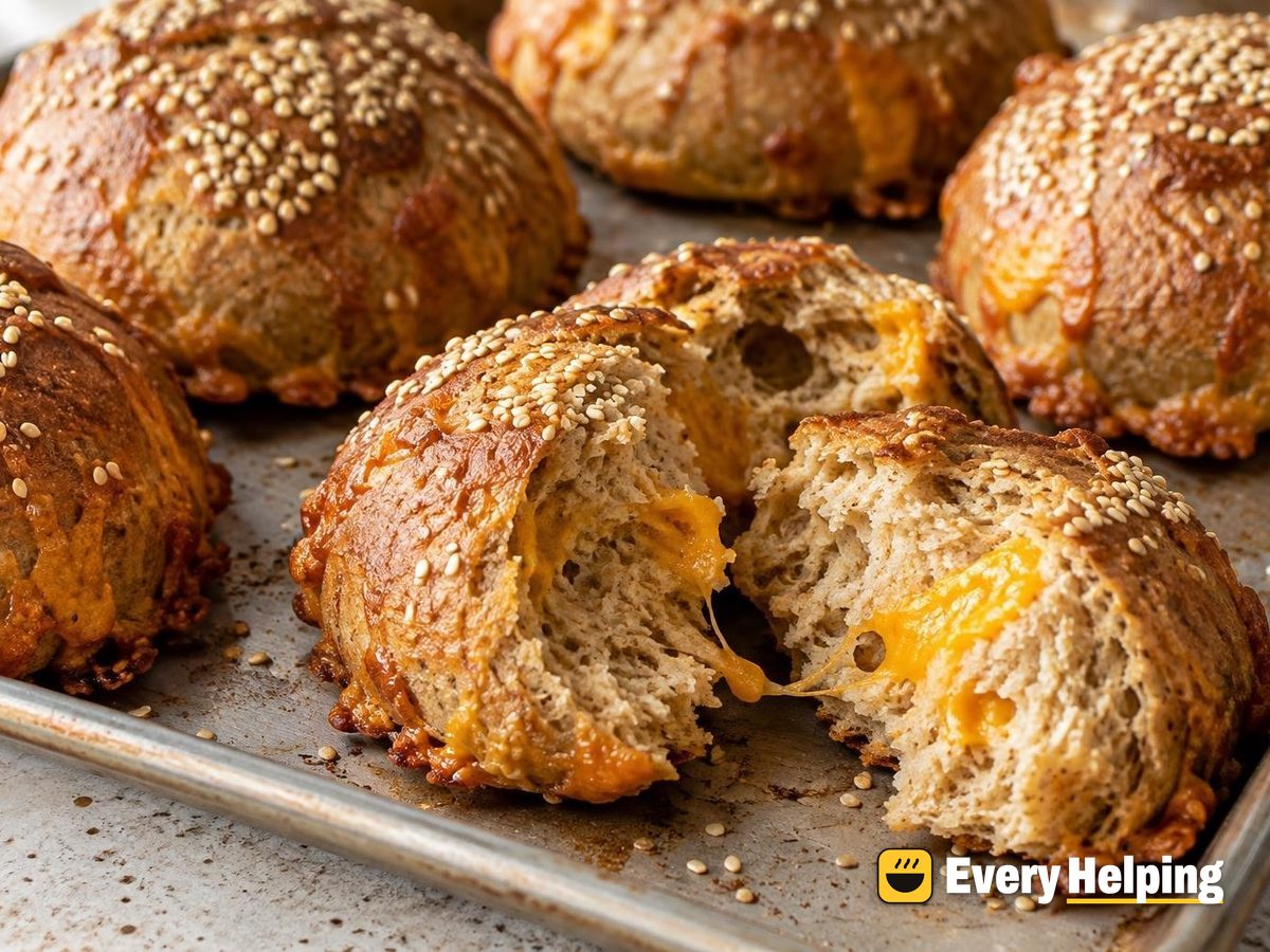 Sourdough Rye Sharp Cheddar Burger Buns