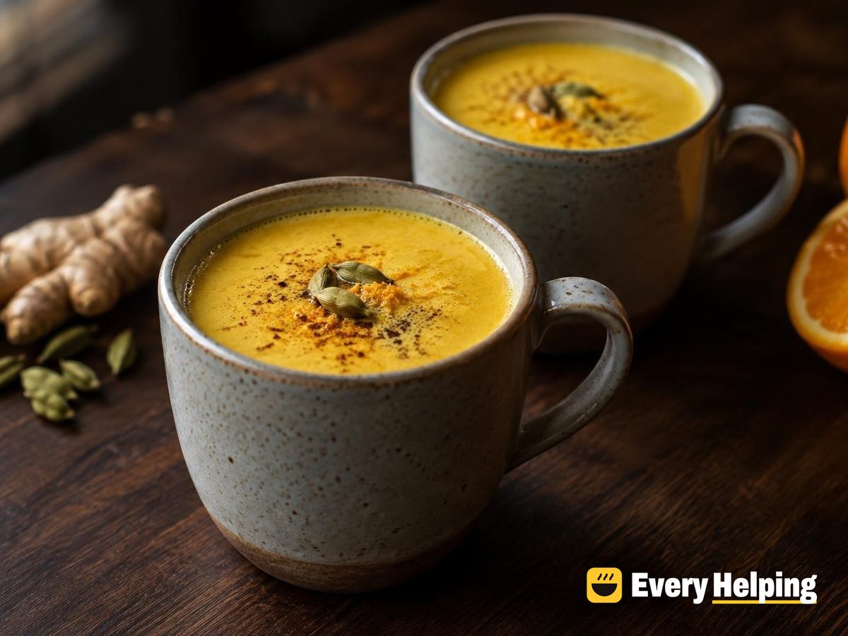 Orange Cardamom Coconut Golden Milk