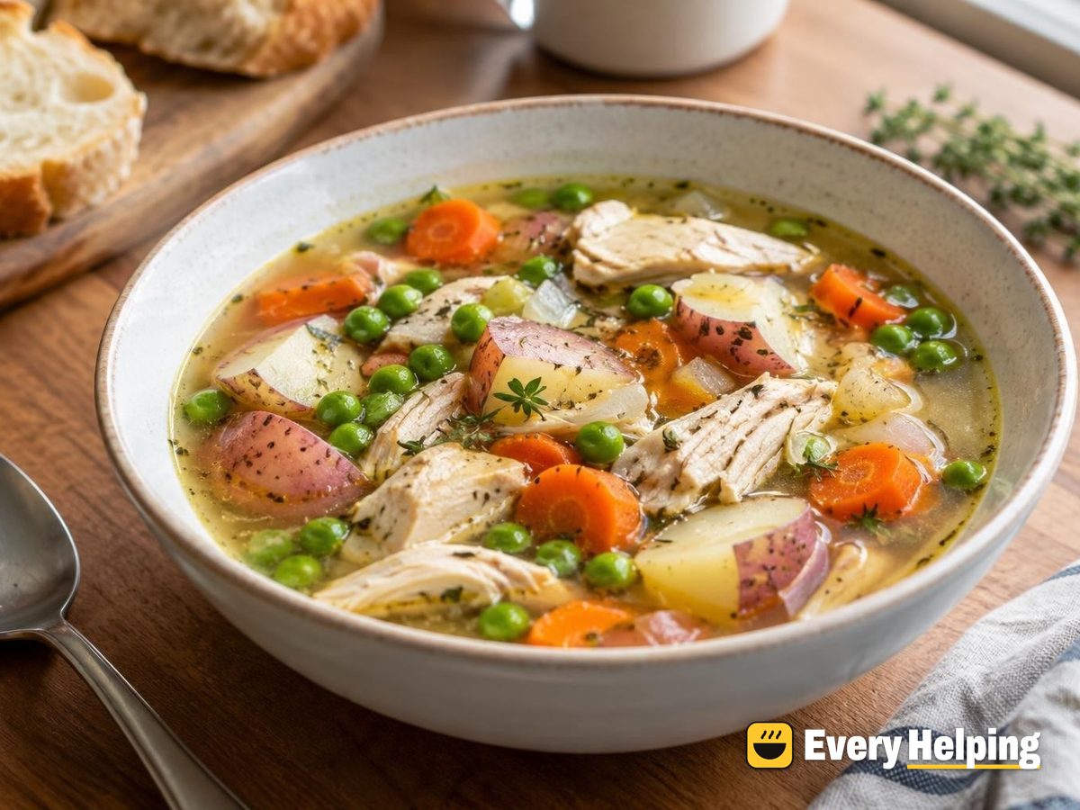 Hearty Chicken, Potato and Vegetable Soup